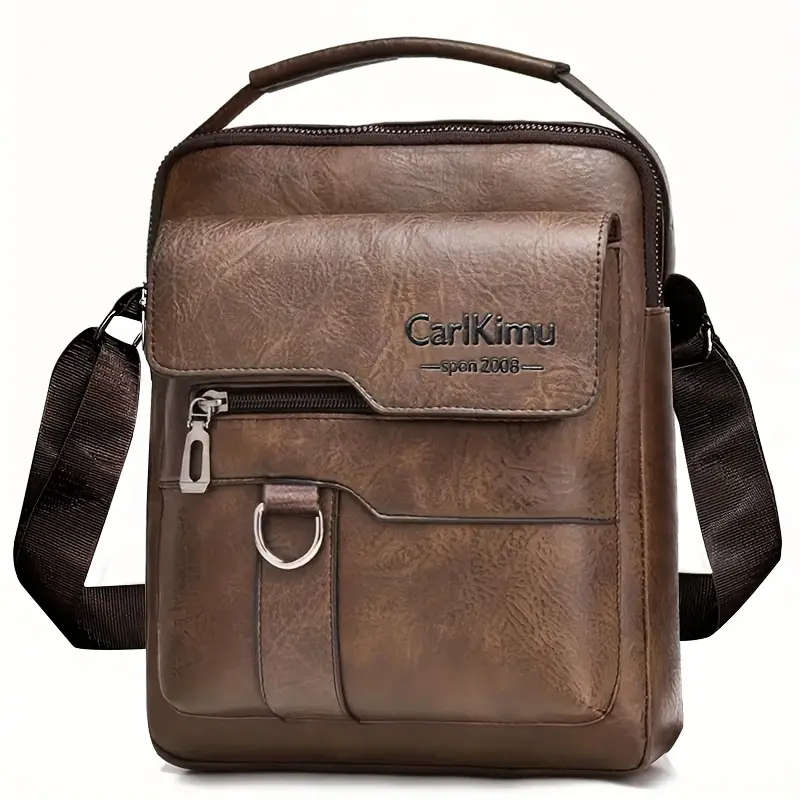 Men's Leather Shoulder Crossbody Bag