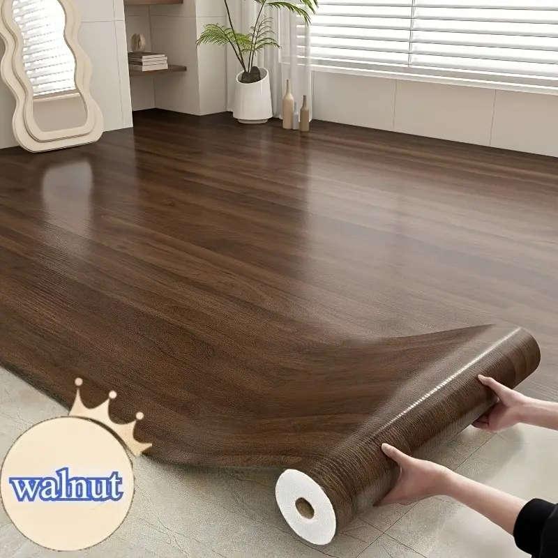 2 Rolls Of Luxury Vintage Wood Grain Flooring