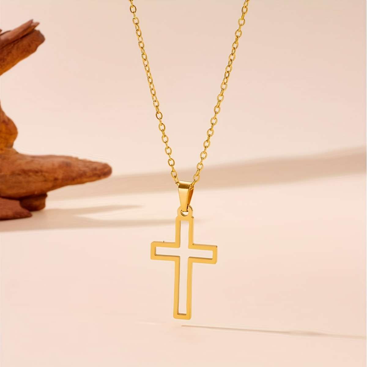 1 Piece Golden Jesus Theme Pendant