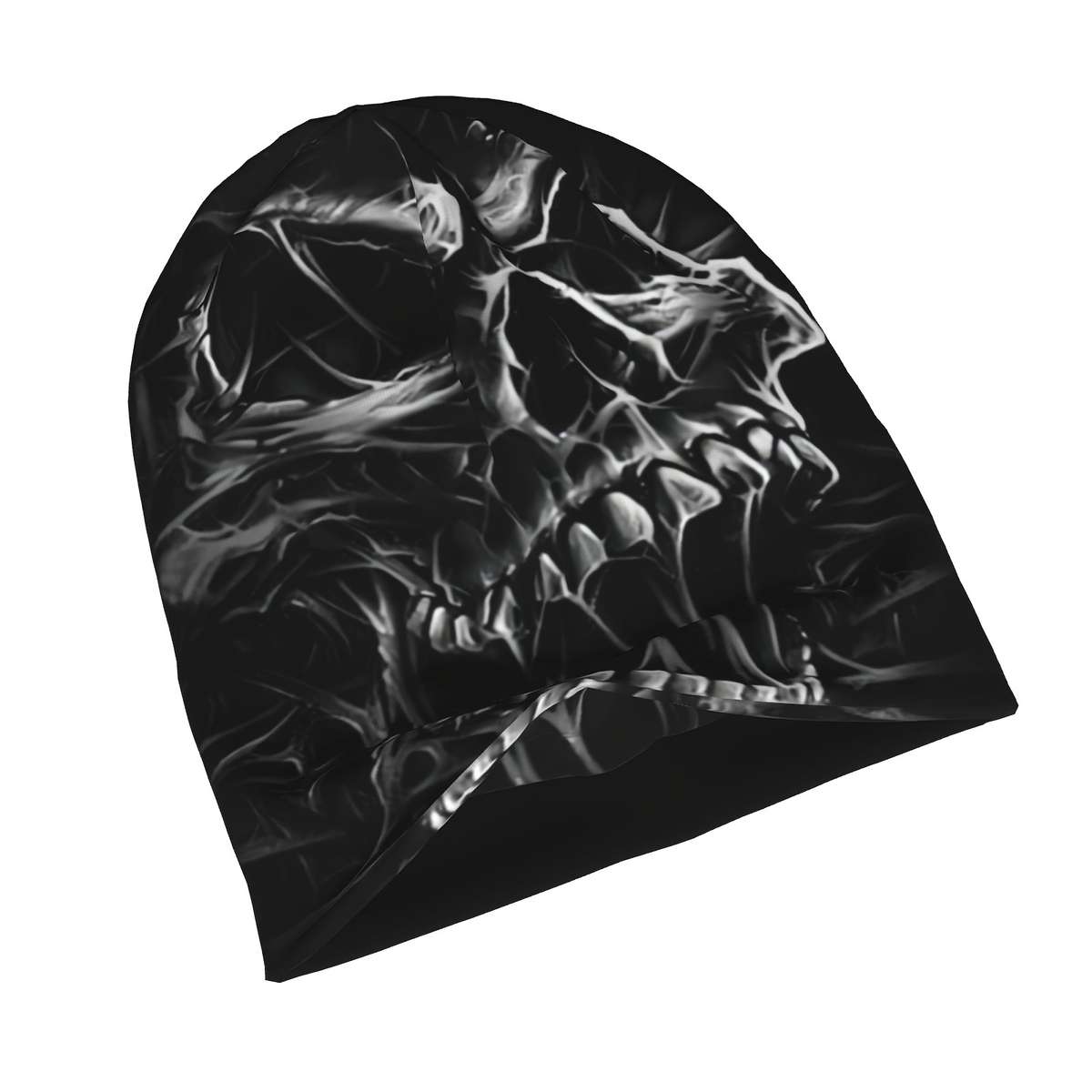 Men's Gothic Skull Beanie Lightweight Windproof Polyester Hat