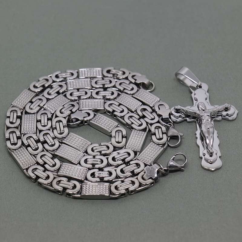 1 Piece Cross Add Necklace Jesus Theme Pendant