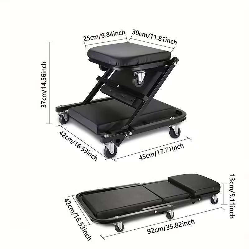 Foldable Garage Repair Roller Chair