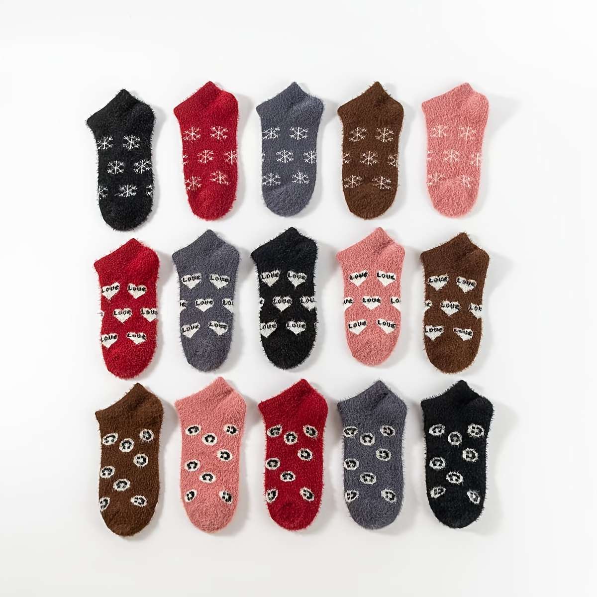 Sock 5 Pack Mixed Colors One Size