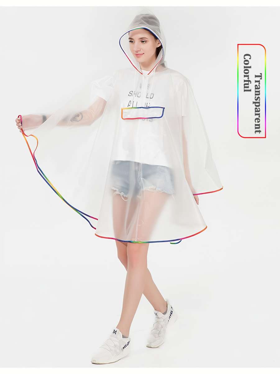 Raincoat White Size Asian Onesize