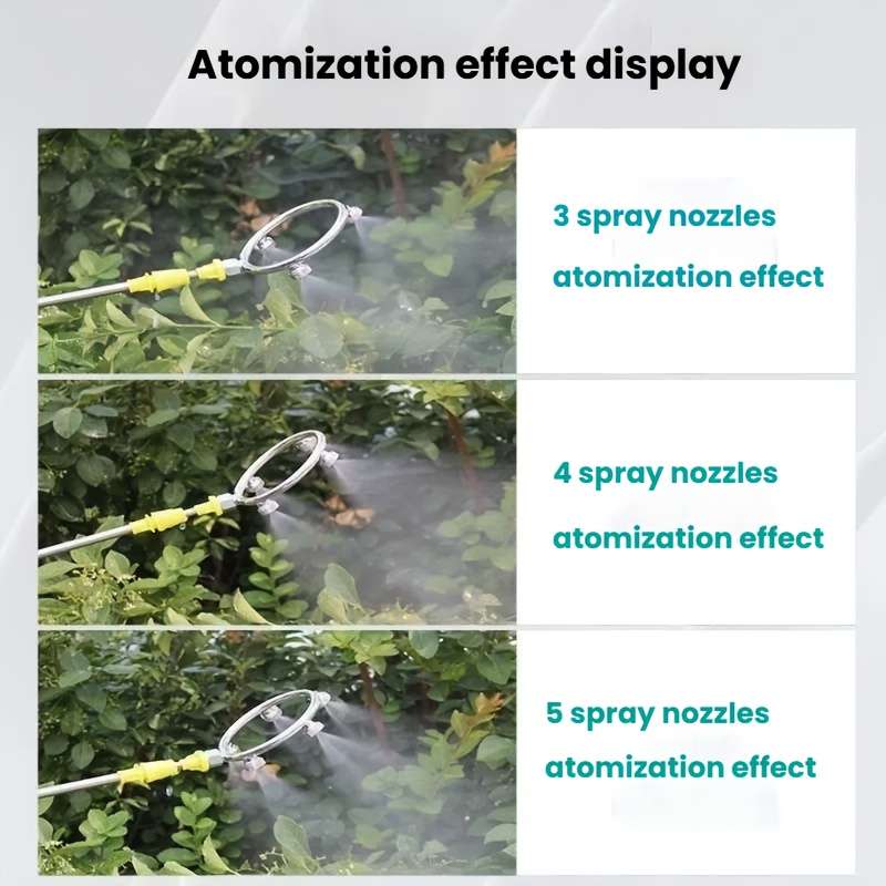 5 Nozzles Stainless Steel Garden Sprayer Adjustable Pressure
