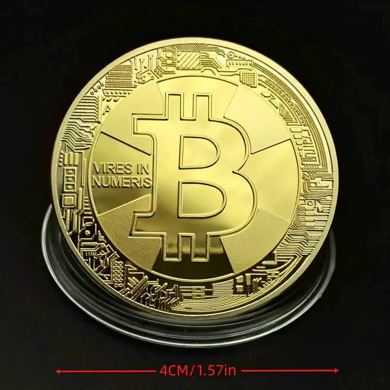 New Bitcoin Coin with Capsule 40MM Wide