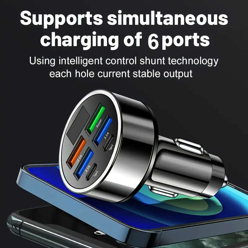 6-In-1 Fast Car Charger