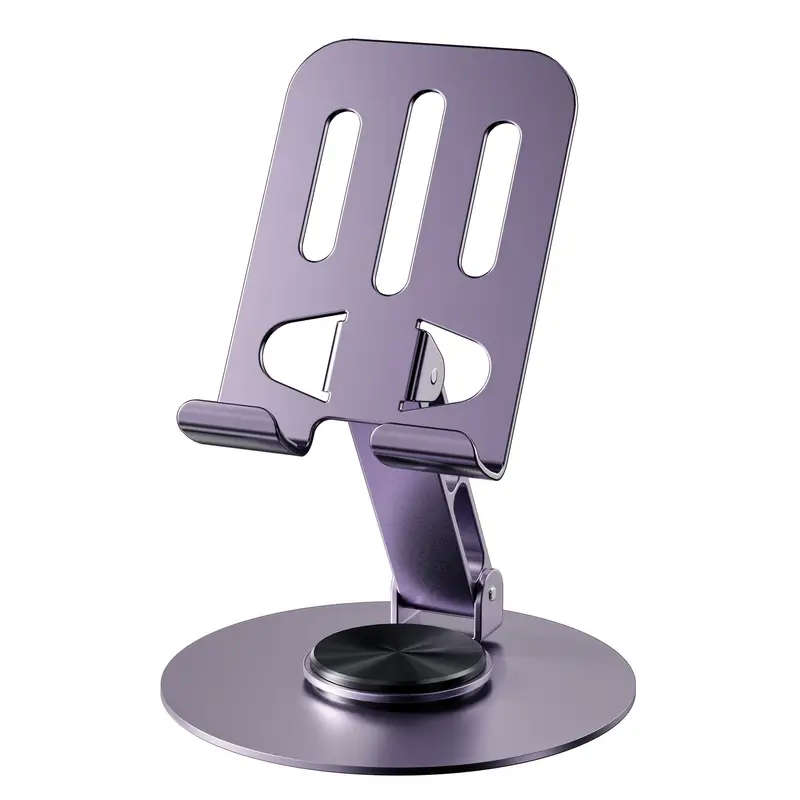 All-metal 360-Degree Rotating Pressure-Reducing Universal Stand for Mobile Phones and Tablets