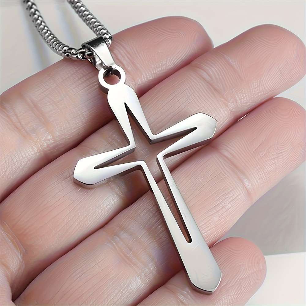 1 Piece Silvery Jesus Theme Pendant