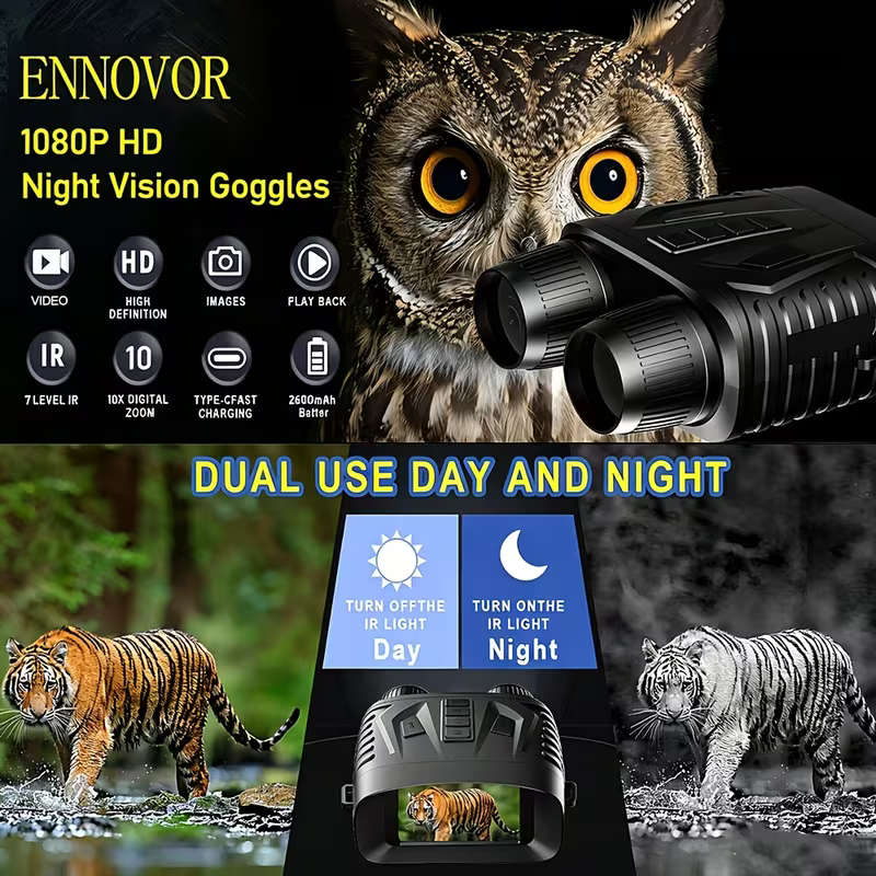 ENNDVOR FHD 40MP Night Vision Binoculars