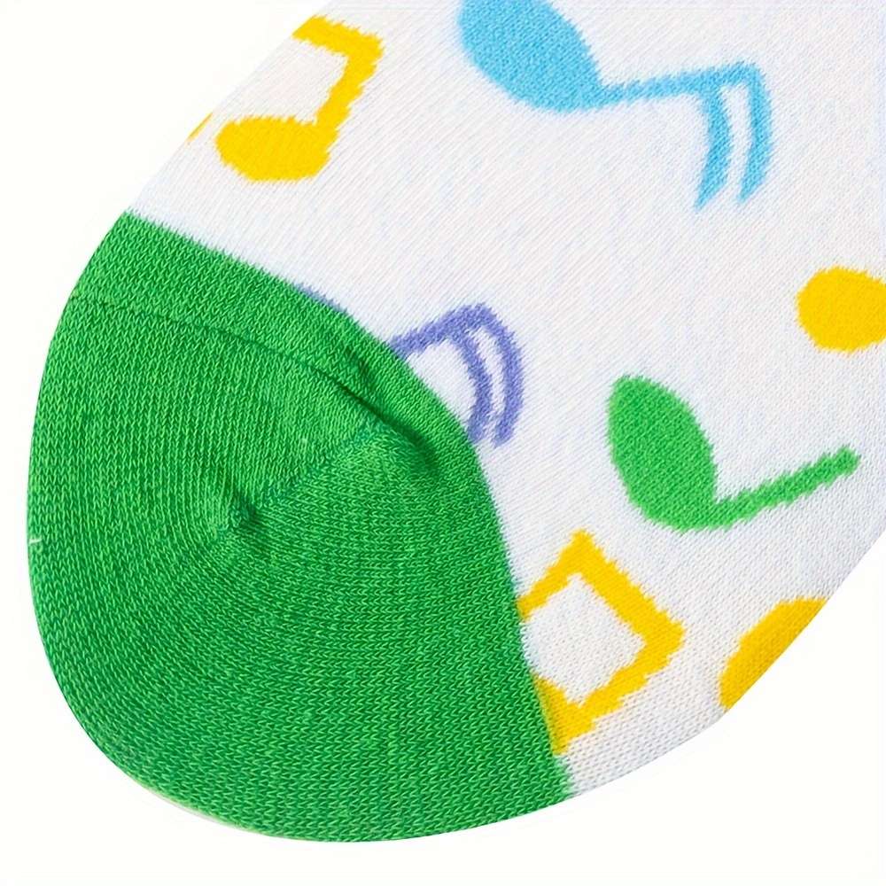 1 Pair Of Mixed Colors One Size Socks