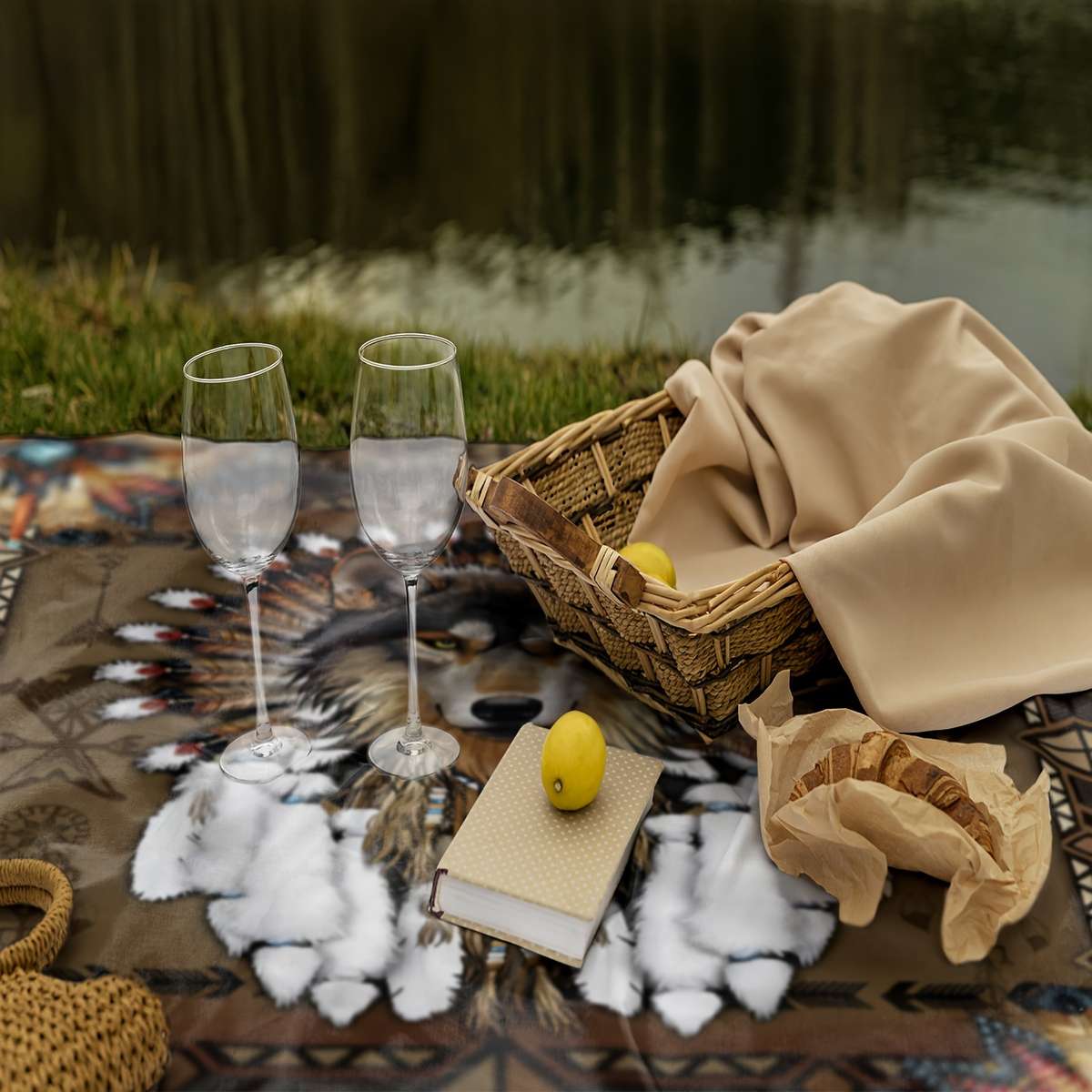 1ps Blanket Size 30Inx40In 75Cmx100Cm Ad'dFree Storage Bag