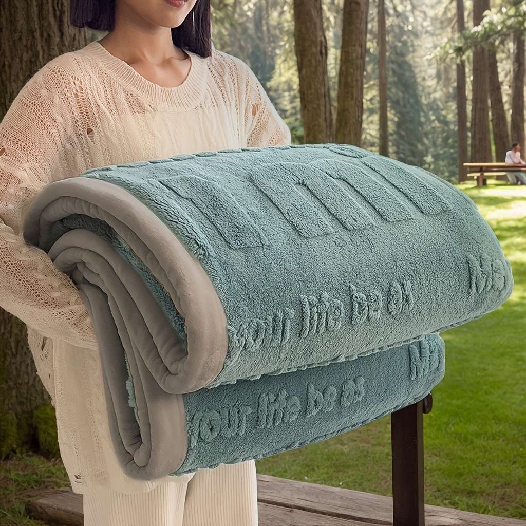 1ps Blanket Color Green White Edge size 180x200cm