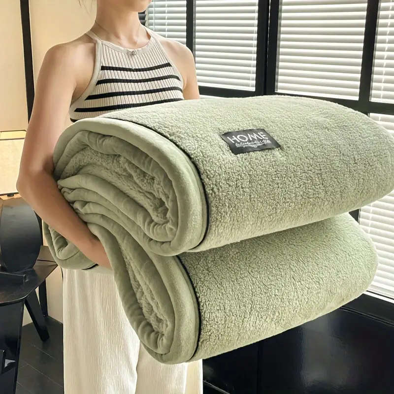 1 Piece Of Luxury Knitted Polyester Bed Blanket 120cm×200cm