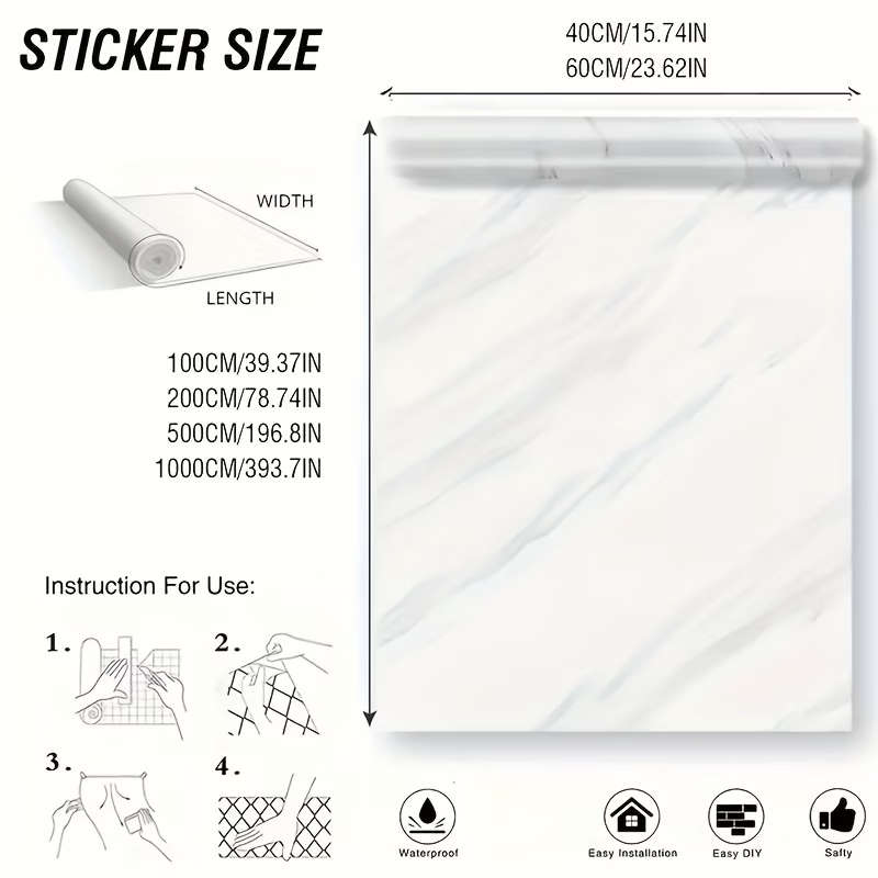 Self-Adhesive Metallic Film Sticker 5M*60CM