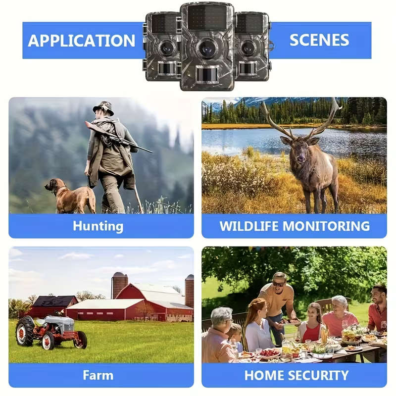 HD Outdoor Wildlife Camera with Built-in Screen Display