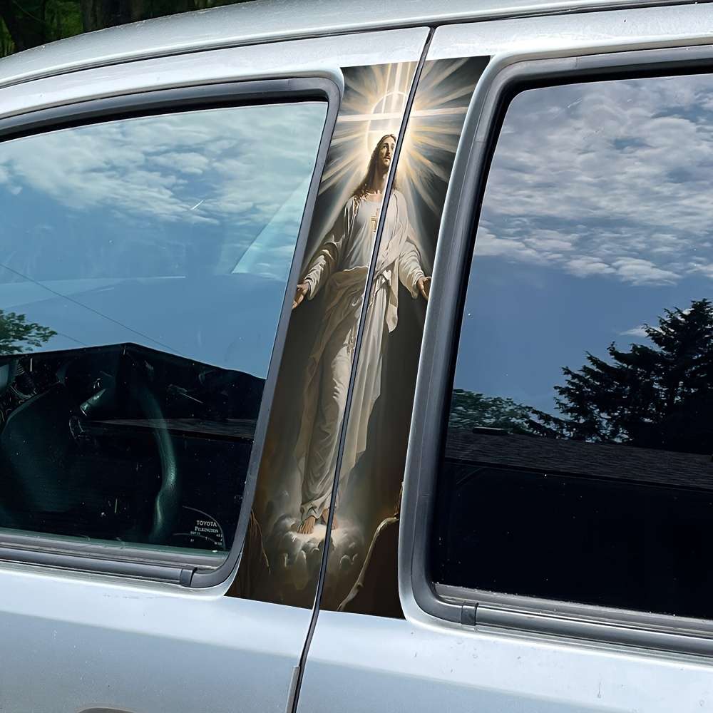 2PCS Jesus Christian Themed Stickers