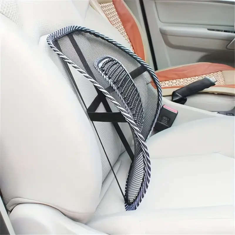1pc Breathable Mesh Lumbar Support Pillow for Car Seats Summer Cooling Design Breathable Back Cushio