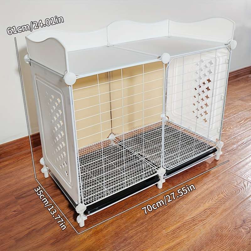 1pc 3 lattice white injection molded pulleys Pet Cage