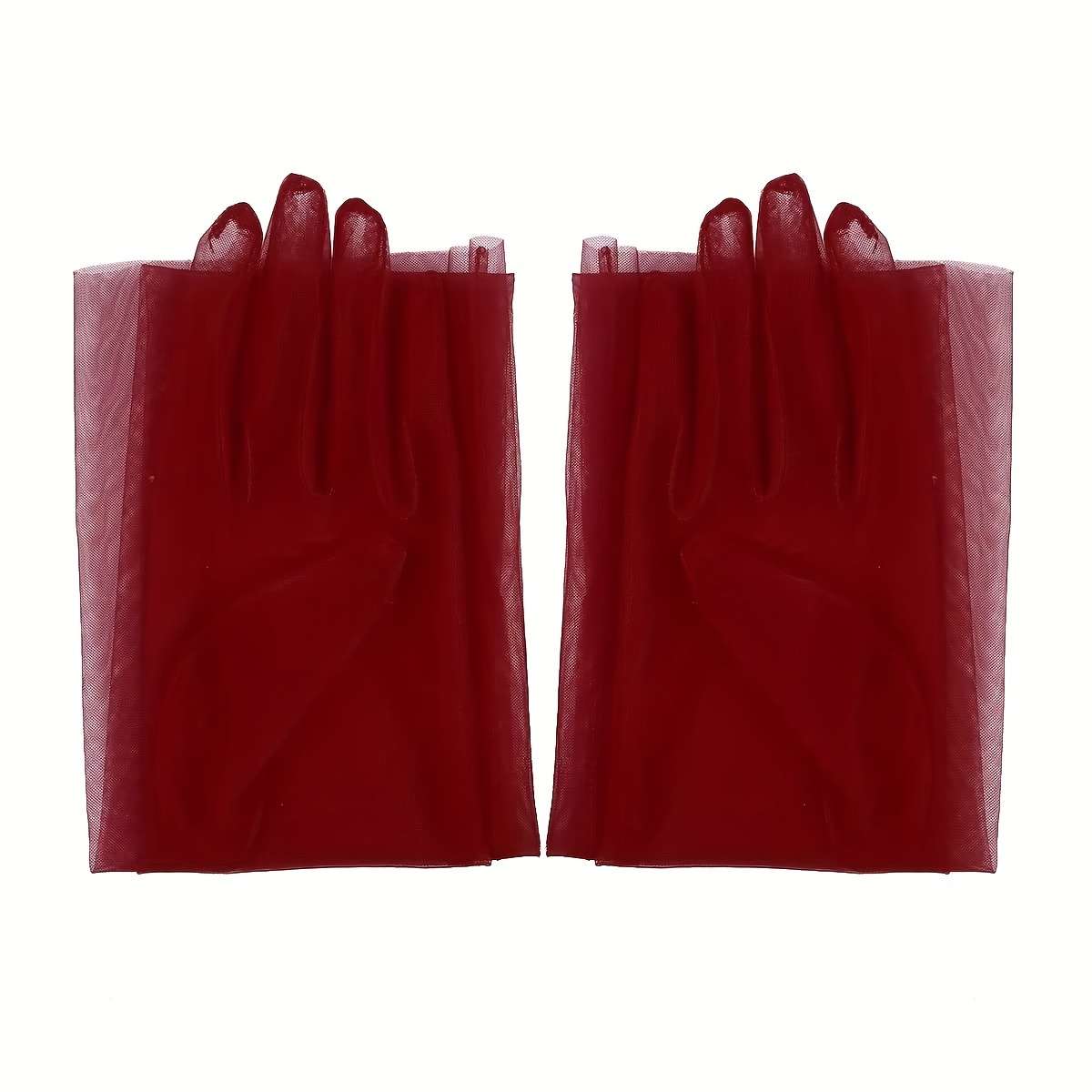1 Pair White Evening Party Gloves