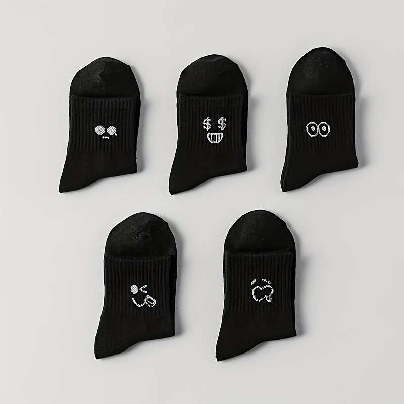 5 Pairs One Size High Elastic Socks