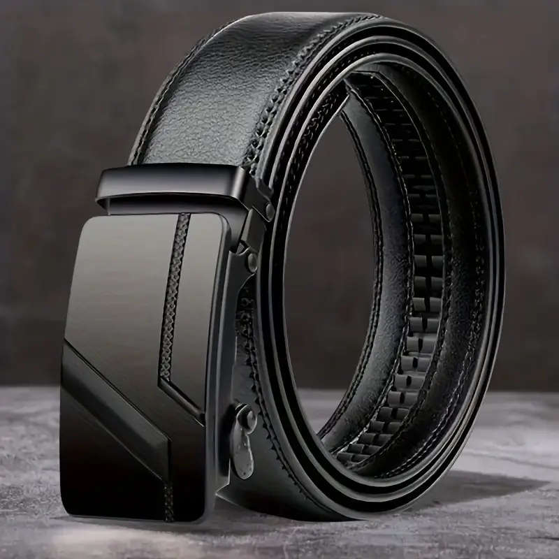 Men's Fully Equipped Automatic Buckle Belt 130cm