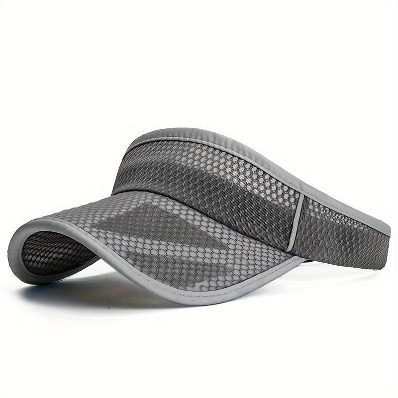 Women's Summer Mesh Sun Visor Hat With Extended Brim Men's Brimless Peaked Cap Breathable UV
