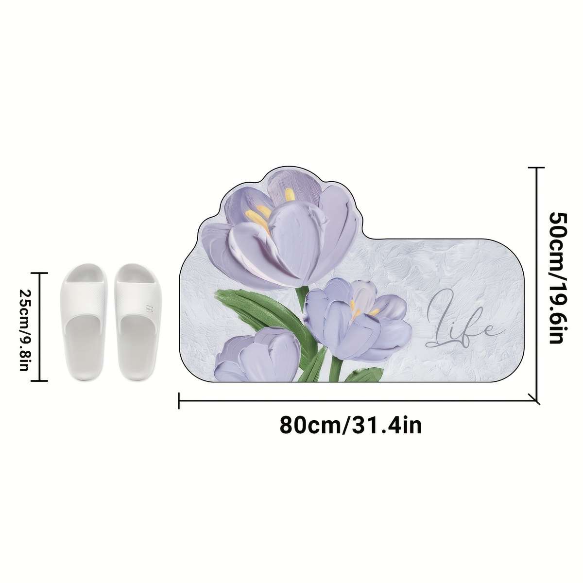 1Pc 40x60cm Floor Mat