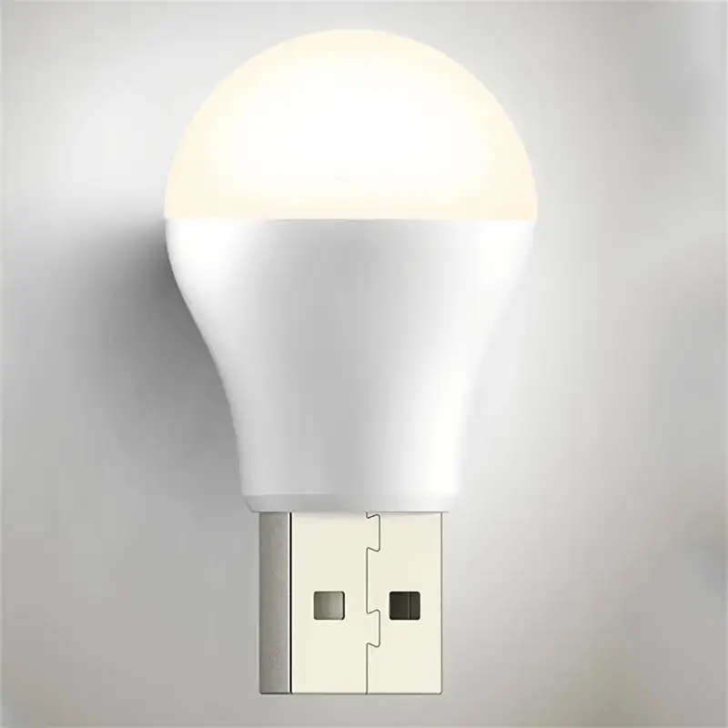 1pc Smart Mini USB Night Light Warm White Eye Light Reading Light Can Be Used In Bedroom Kitchen