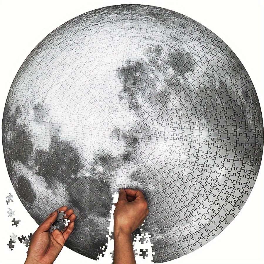 1000pcs Moon-Themed Relax Puzzle Durable Paper Material