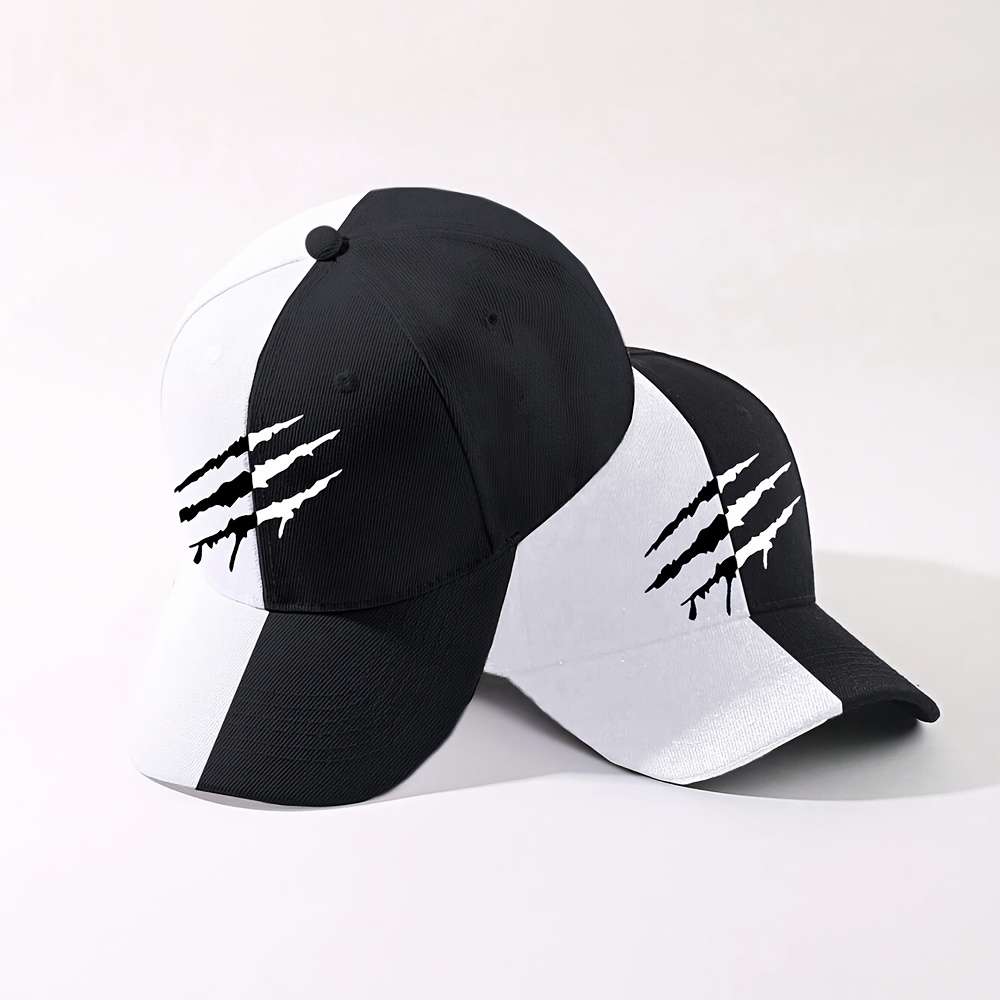 1pc Adjustable Baseball Caps with Scratch Pattern Print Polyester 100.00% Street Style Sun H