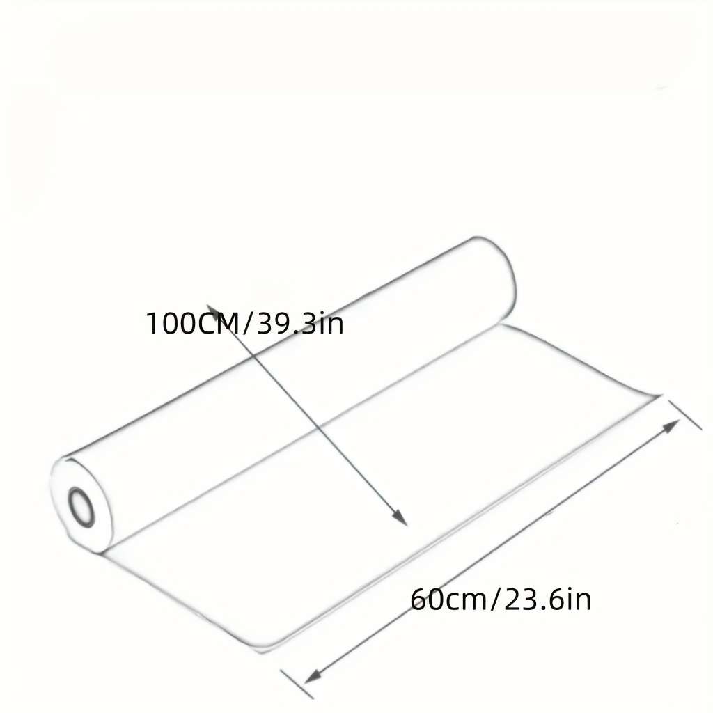 1pc Black Size 45cmx200cm 17.7inx78.7in Door And Window Stickers