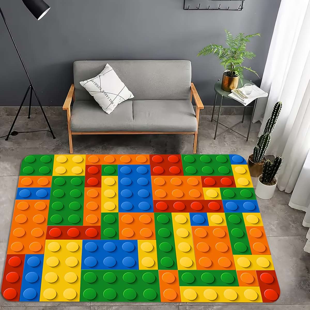 1Pc Polychrome 100cmx150cm 39.37x59inch Floor Mat