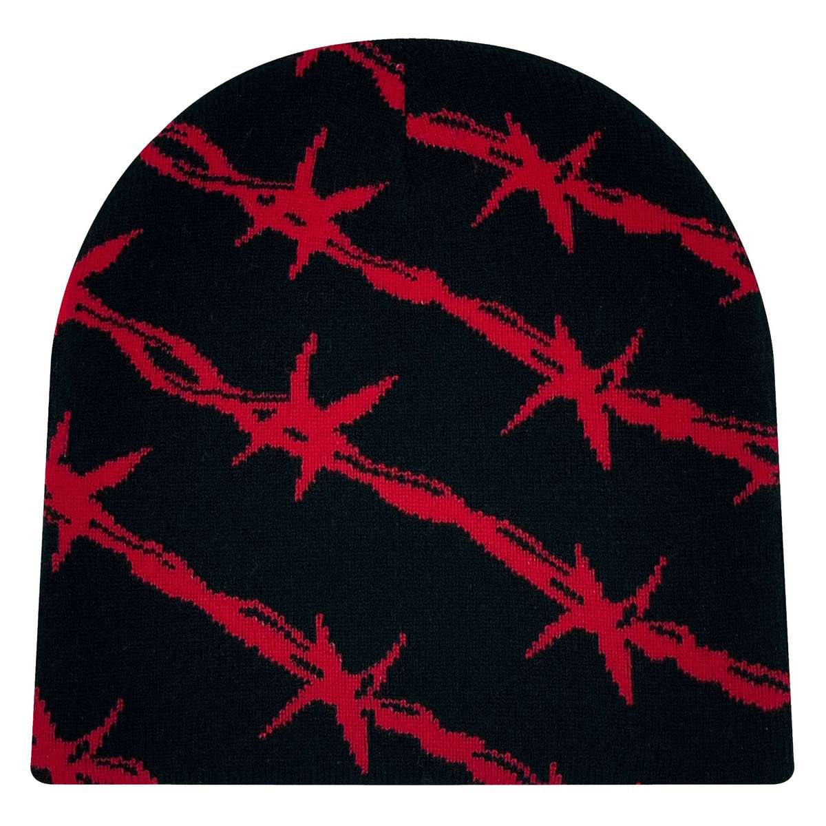 A Stylish Unisex Knit Hat With A Herringbone Pattern