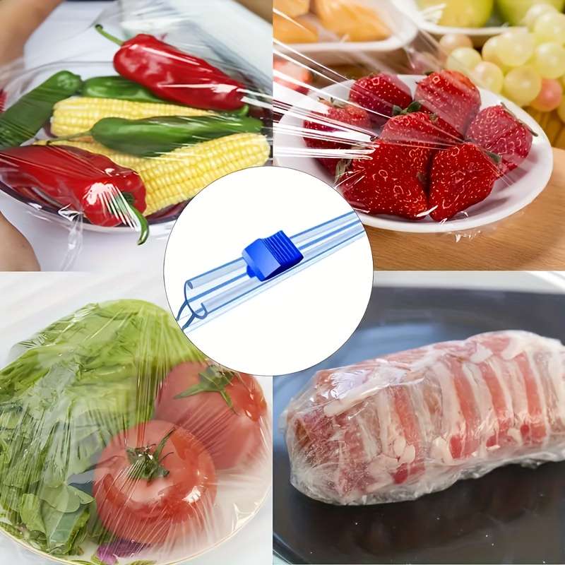 3pcs Multipurpose Plastic Wrap Dispenser with Slide Cutter Reusable Cling Film Foil Parchment