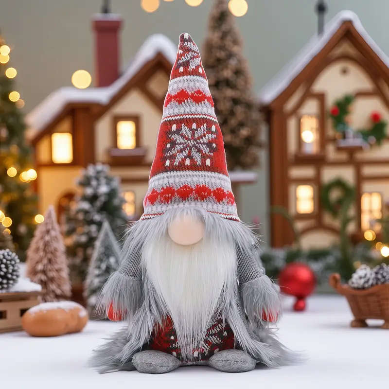 Nordic Style Christmas Dwarf Statue
