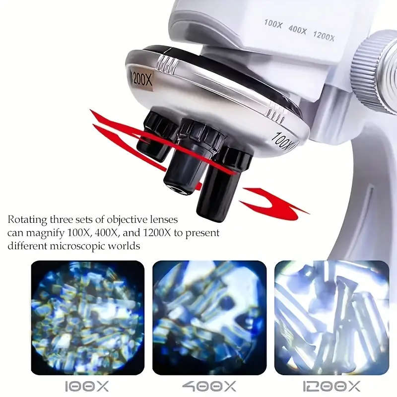 100-1200x Magnification Educational Microscope