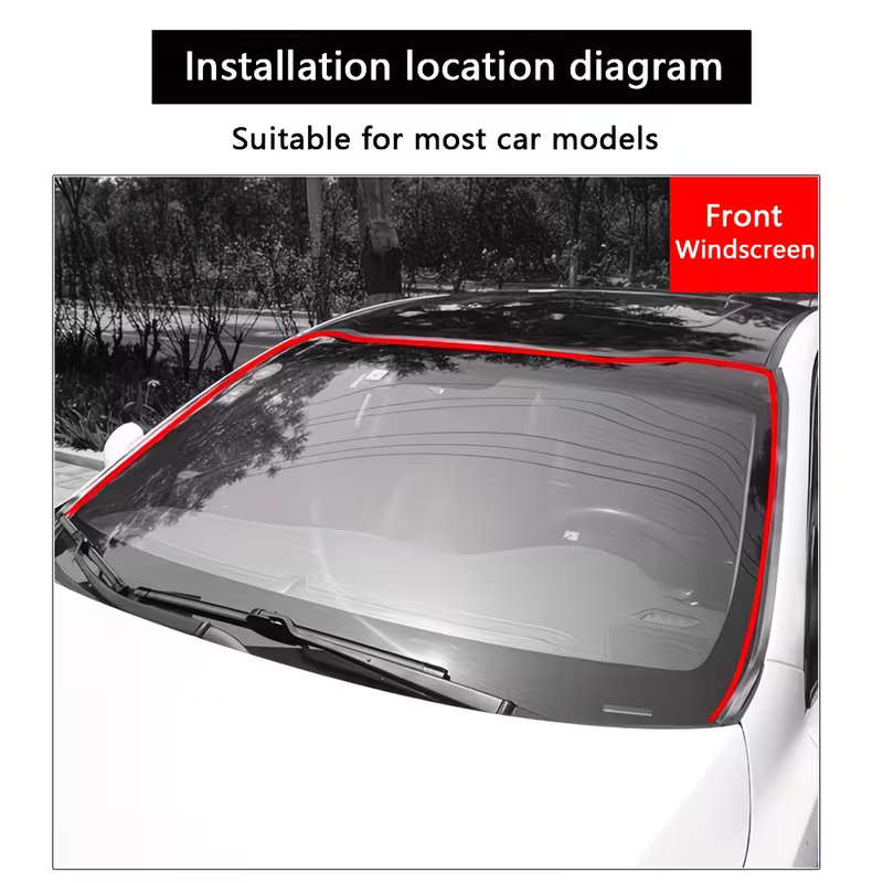 Universal Car Sealing Strip Waterproof Dustproof Rubber Seal 2M