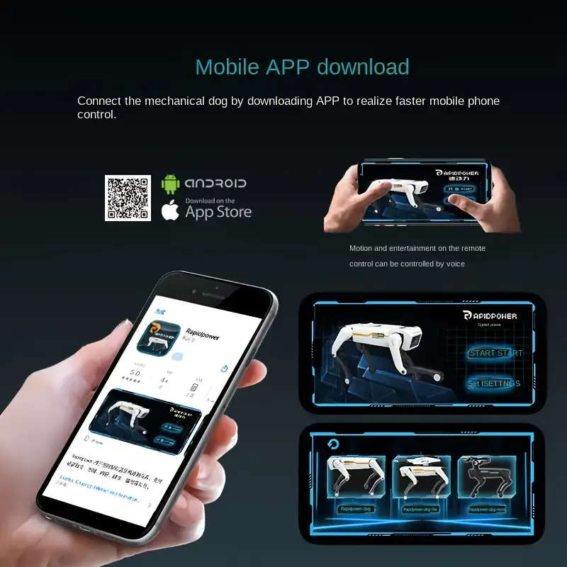 Smart AI Intelligent Dog Robot with Voice Command