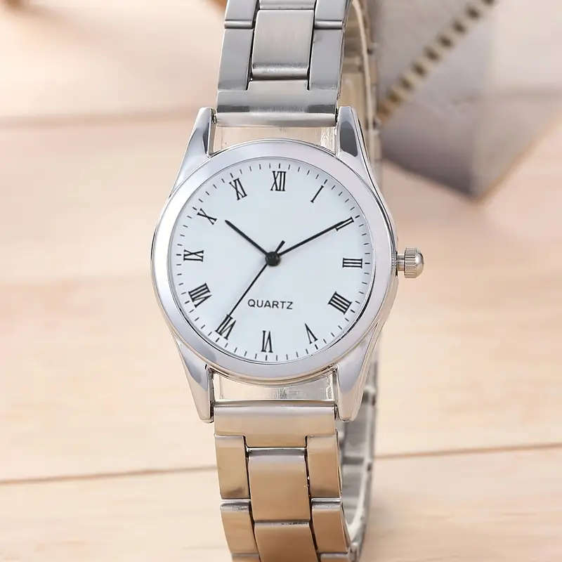 2 Pieces Vintage Classic Business Casual Minimalist Couple Quartz Watch Set