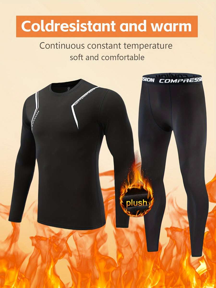 Thermal Underwear Color Black Sizexxl