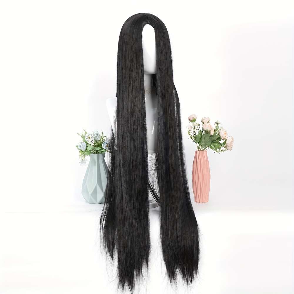 1Pc Black 101.6cm Fashion Design Wig