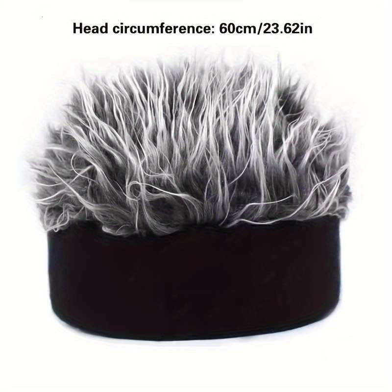 1pc Vintage-Inspired Men's Brimless Hat in Gray White Retro Street Style Performance Access