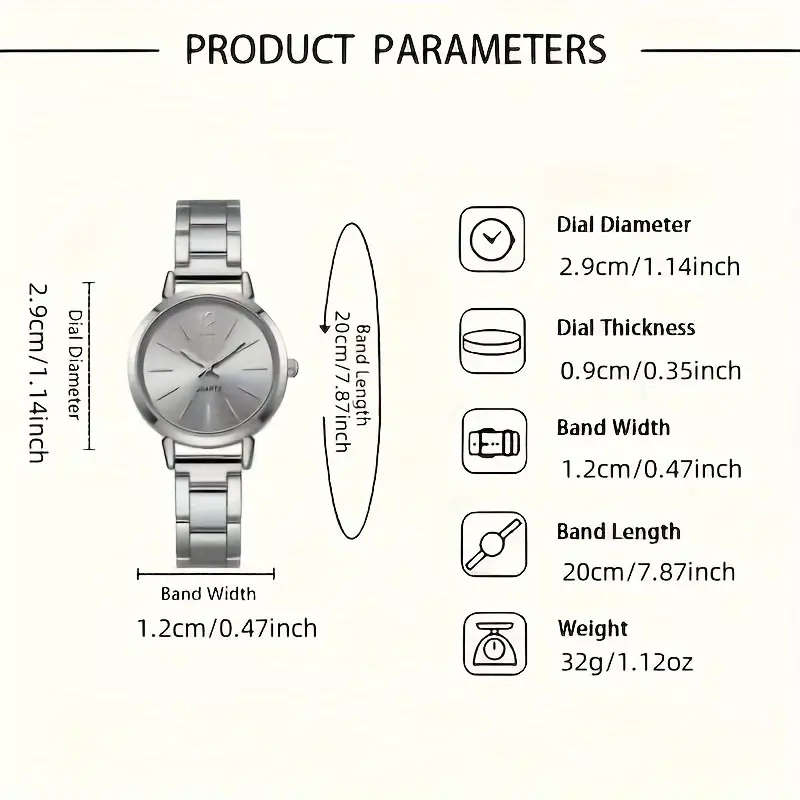 Quartz Watch Jewelry Set