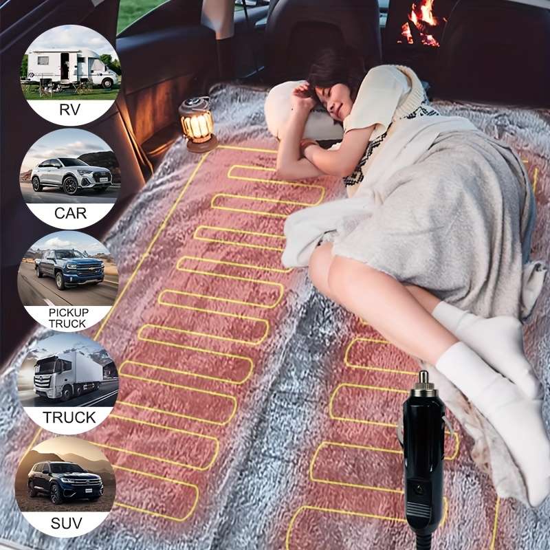 1pc Black 160x80cm 62.9x31.4inch Heater