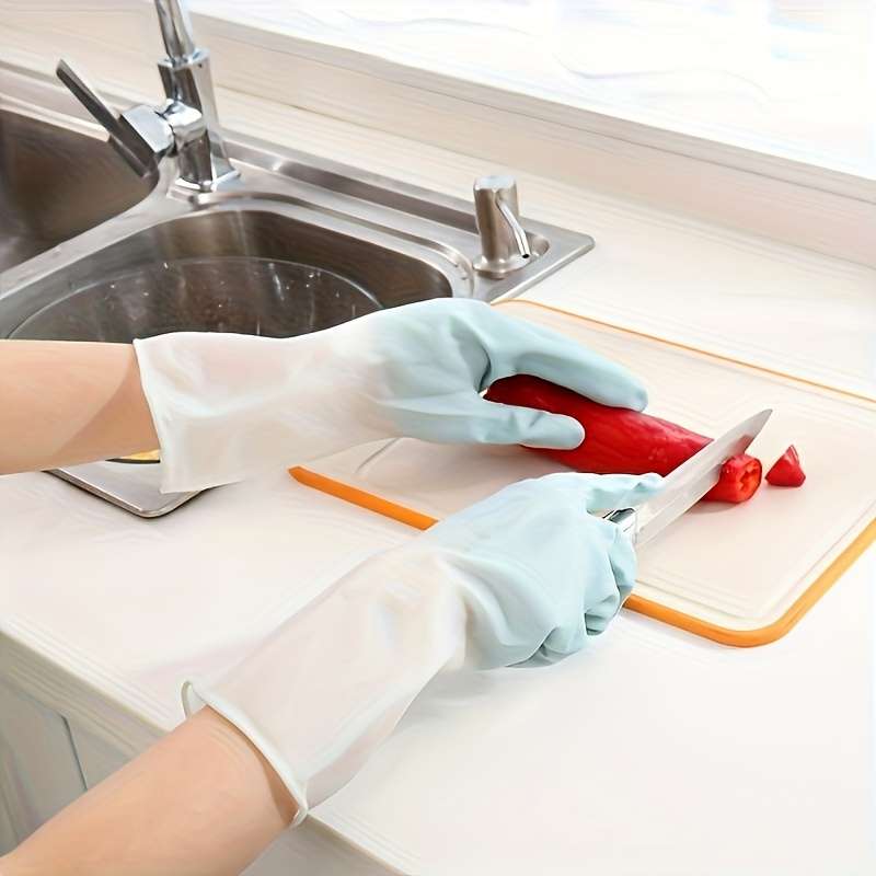 3 Pairs Mixed Color Size S Household Cleaning Gloves