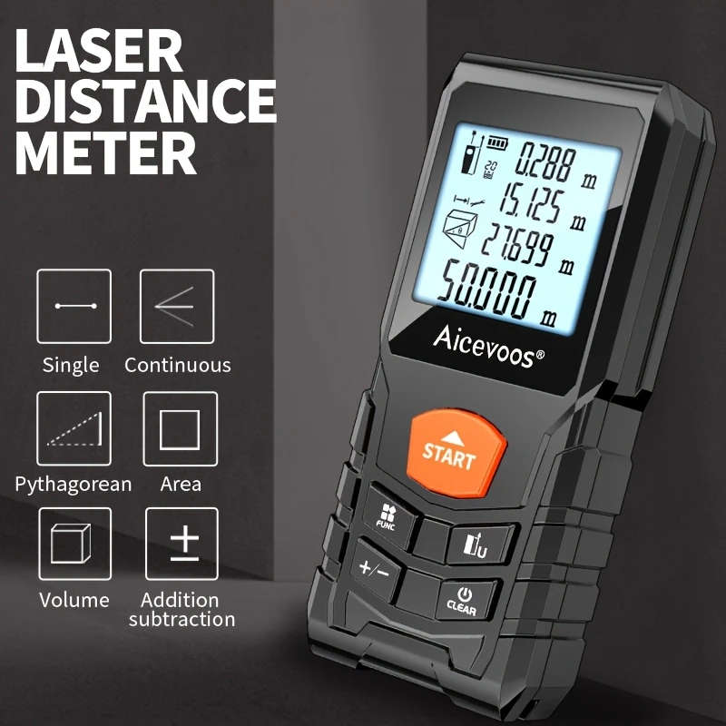 1pc High Accuracy Laser Distance Meter 120m Electronic Ruler Laser Measure Battery Power