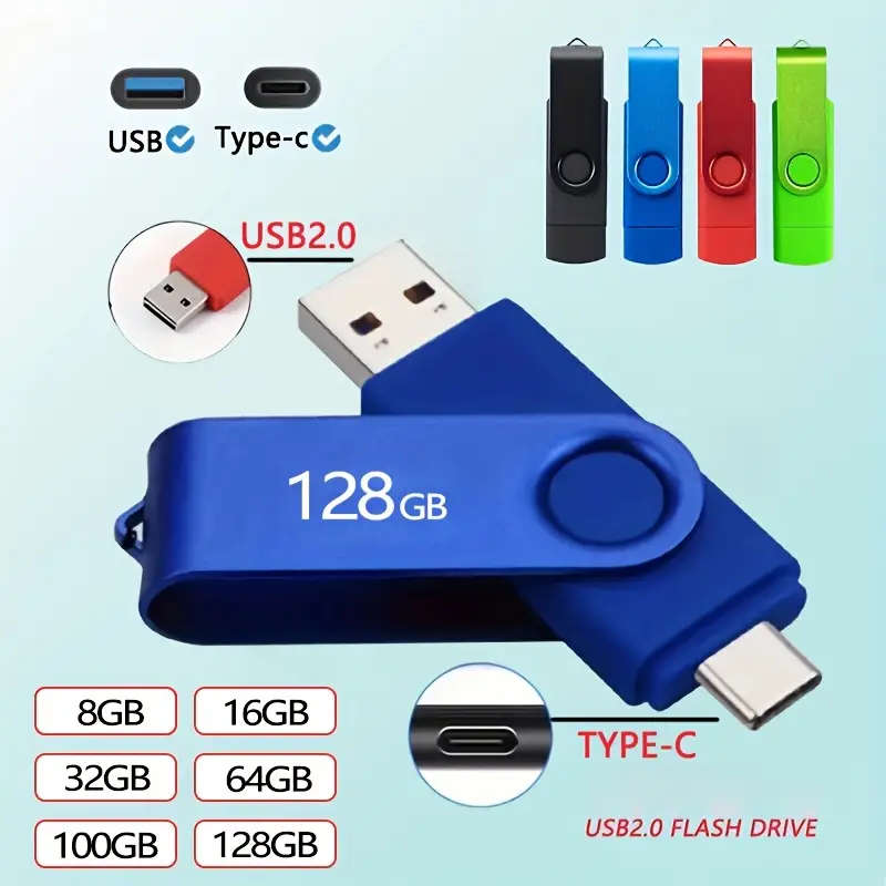 128GB Type C & USB Flash Drive