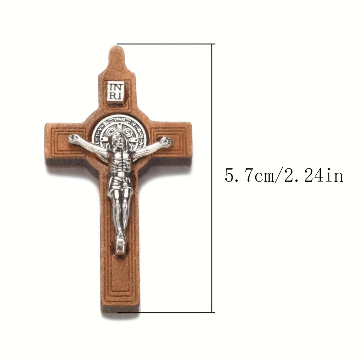 1 Piece Light Brown Jesus Theme Pendant