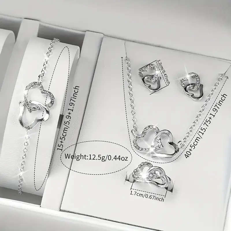 Fashionable 6-Piece Digital Dial Women's Quartz Watch Set